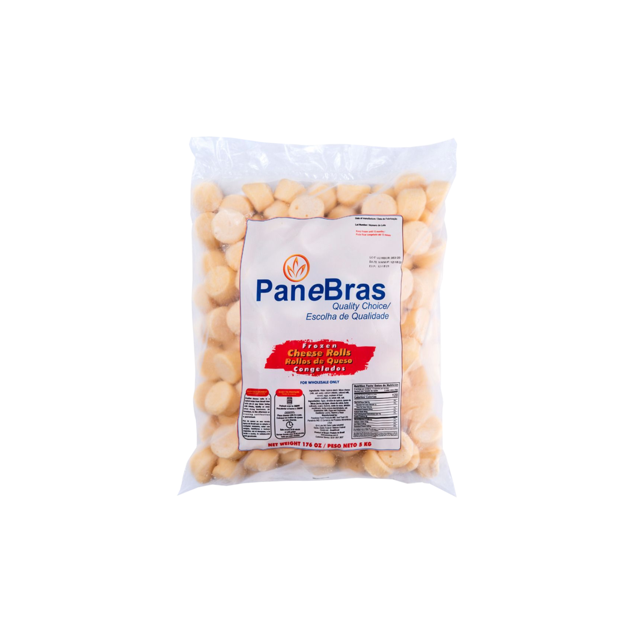 Panebras Cheese Rolls - 5kg