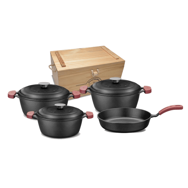 MTA Iron Casserole Pots Kit with Frying Pan (4 pieces)