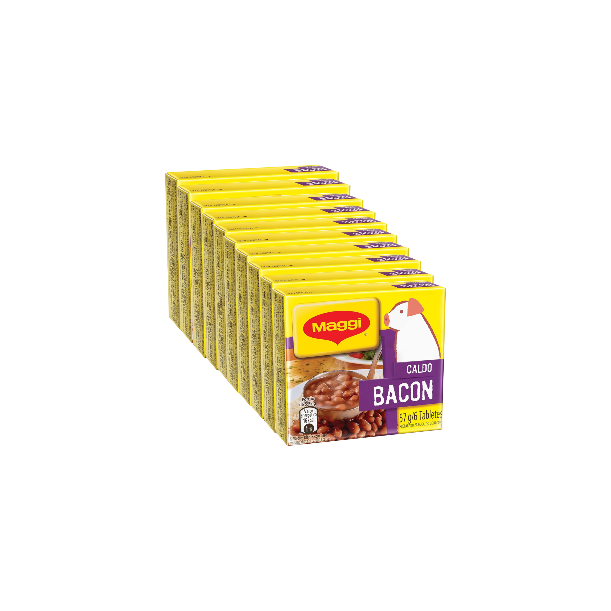 Maggi Powdered Broth Box (10 units) - bacon-10