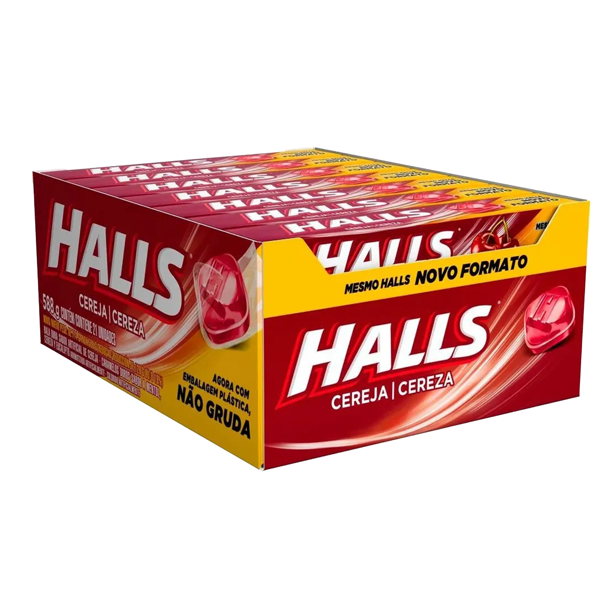 Halls Drops Box (21 units) - cereja