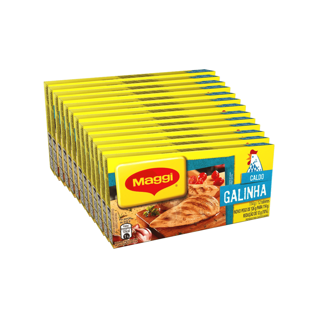 Maggi Powdered Broth Box (12 units) - galinha-12