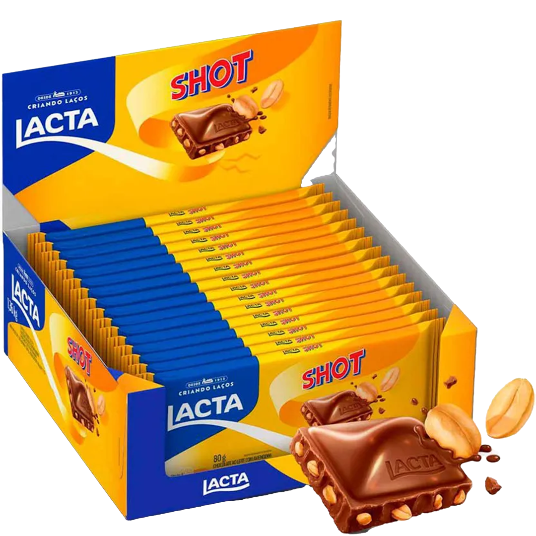 Lacta Shot Chocolate Box (17 units) - lacta-shot-display