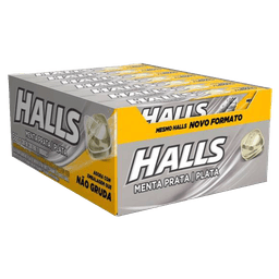 Halls Drops Box (21 units) - menta-prata